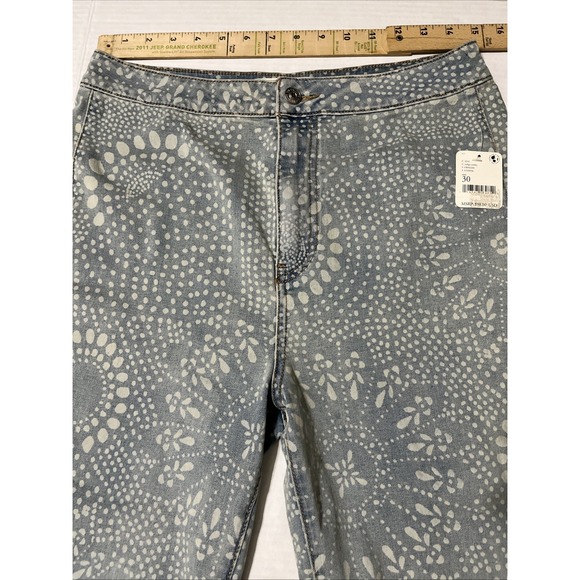 We the Free Just Float On Flare Jeans Paisley Boho Festival NWT Women's Size 30 - Picture 6 of 10